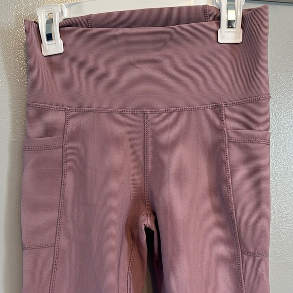 Kyodan Purple High-Rise Leggings Stretch Fit ribbed - Picture 5 of 11